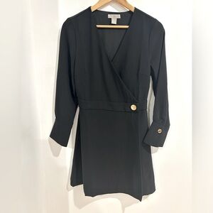 H&M | Wrap front long sleeves dress